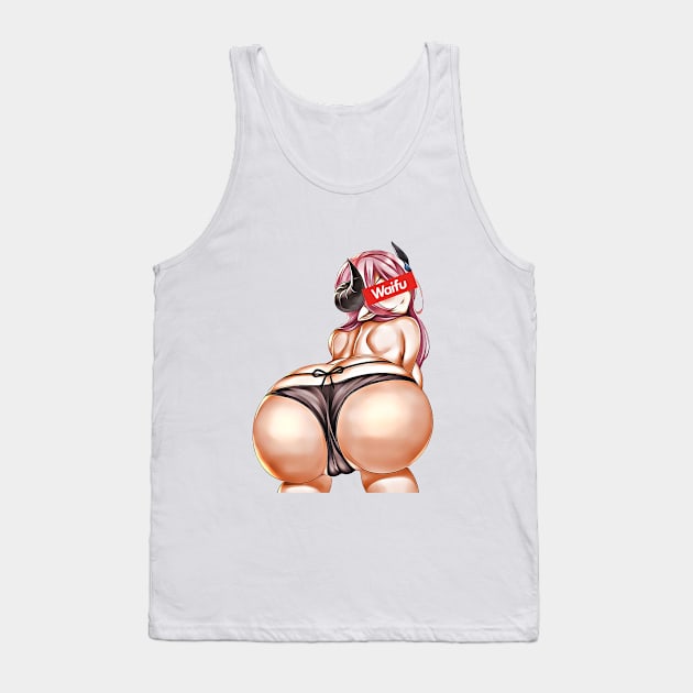 Waifu Booty Shot She Devil Tank Top by mightbelucifer